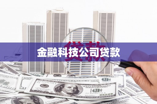 遂宁金融科技公司贷款