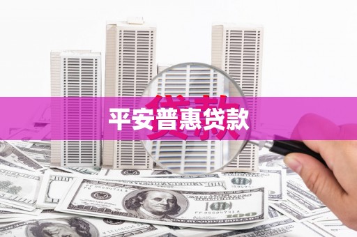 遂宁平安普惠贷款