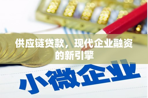 遂宁供应链贷款，现代企业融资的新引擎