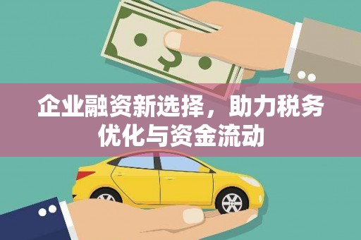 遂宁企业融资新选择，助力税务优化与资金流动