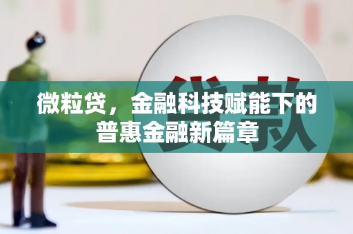 遂宁微粒贷，金融科技赋能下的普惠金融新篇章