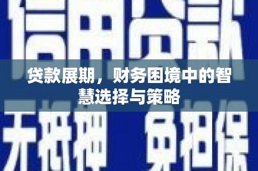 遂宁贷款展期，财务困境中的智慧选择与策略