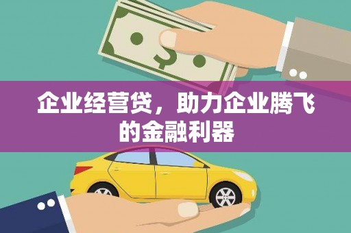 遂宁企业经营贷，助力企业腾飞的金融利器