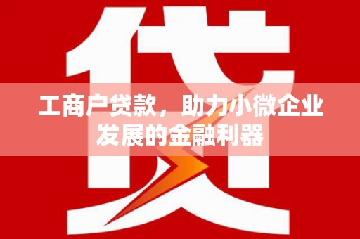 遂宁工商户贷款，助力小微企业发展的金融利器