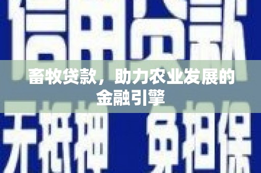 遂宁畜牧贷款，助力农业发展的金融引擎
