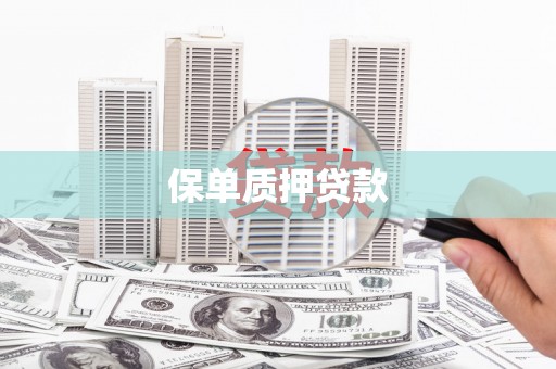遂宁保单质押贷款