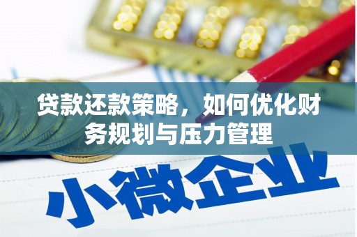 遂宁贷款还款策略，如何优化财务规划与压力管理