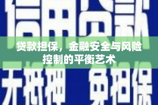 遂宁贷款担保，金融安全与风险控制的平衡艺术