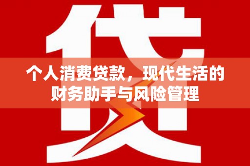 遂宁个人消费贷款，现代生活的财务助手与风险管理