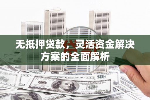 遂宁无抵押贷款，灵活资金解决方案的全面解析
