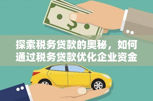 遂宁探索税务贷款的奥秘，如何通过税务贷款优化企业资金流