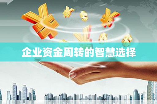 遂宁企业资金周转的智慧选择