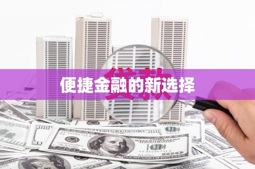 遂宁便捷金融的新选择