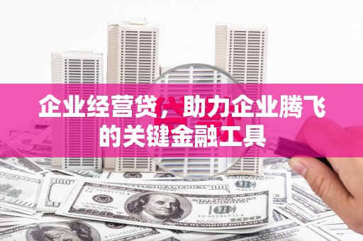 遂宁企业经营贷，助力企业腾飞的关键金融工具