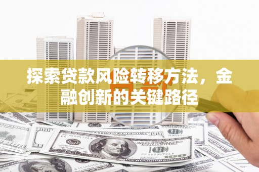 遂宁探索贷款风险转移方法，金融创新的关键路径