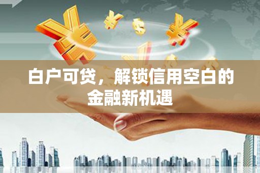 遂宁白户可贷，解锁信用空白的金融新机遇