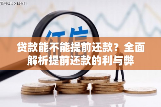 遂宁贷款能不能提前还款？全面解析提前还款的利与弊