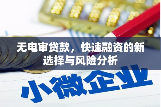 遂宁无电审贷款，快速融资的新选择与风险分析
