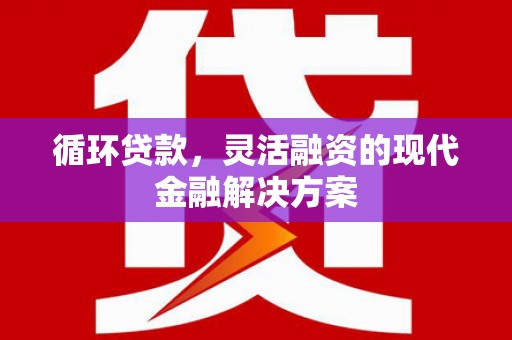 遂宁循环贷款，灵活融资的现代金融解决方案