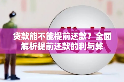 遂宁贷款能不能提前还款？全面解析提前还款的利与弊