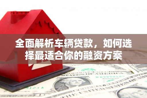 遂宁全面解析车辆贷款，如何选择最适合你的融资方案